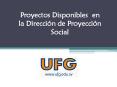 Proyectos Disponibles en la Direcci PowerPoint PPT Presentation