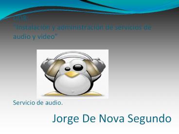 Jorge De Nova Segundo