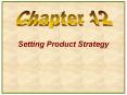 Setting Product Strategy PowerPoint PPT Presentation