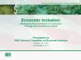 Presentation to FDIC Advisory Committee on Economic Inclusion October 24, 2007 Washington, D.C. PowerPoint PPT Presentation