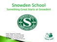 SOMETHING GREAT STARTS AT SNOWDEN! PowerPoint PPT Presentation