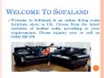 Buy leather furniture from Sofaland