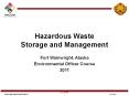 Hazardous Waste Storage and Management PowerPoint PPT Presentation
