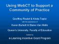 Using WebCT to Support a Community of Practice PowerPoint PPT Presentation