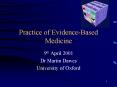 Practice of Evidence-Based Medicine PowerPoint PPT Presentation