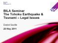 BILA Seminar The Tohoku Earthquake PowerPoint PPT Presentation