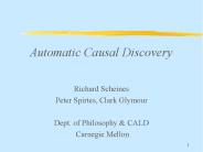 Recent Advanced in Causal Modelling Using Directed Graphs