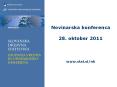 Novinarska konferenca 28. oktober 2011  www.stat.si/nk PowerPoint PPT Presentation
