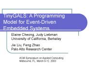 TinyGALS: A Programming Model for Event-Driven Embedded Systems