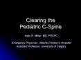 Clearing the Pediatric C-Spine PowerPoint PPT Presentation