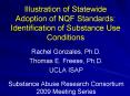 Illustration of Statewide Adoption of NQF Standards: Identification of Substance Use Conditions PowerPoint PPT Presentation