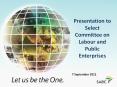 Presentation to Select Committee on Labour and Public Enterprises PowerPoint PPT Presentation