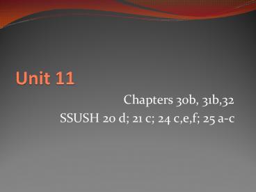 Chapters 30b, 31b,32