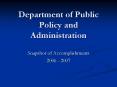 Department of Public Policy and Administration PowerPoint PPT Presentation