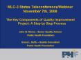 MLC-3 States Teleconference/Webinar November 7th, 2008 PowerPoint PPT Presentation