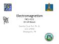 Electromagnetism INEL 4151 Ch 10 Waves PowerPoint PPT Presentation