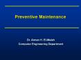 Preventive Maintenance PowerPoint PPT Presentation