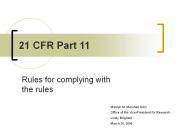 21 CFR Part 11
