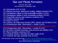 Star and Planet Formation PowerPoint PPT Presentation