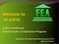 Welcome to  NJ-EXCEL  A Non-traditional School Leader Certification Program PowerPoint PPT Presentation