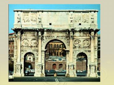 ARCH OF CONSTANTINE