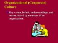 Organizational (Corporate) Culture PowerPoint PPT Presentation