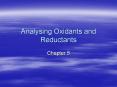 Analysing Oxidants and Reductants PowerPoint PPT Presentation