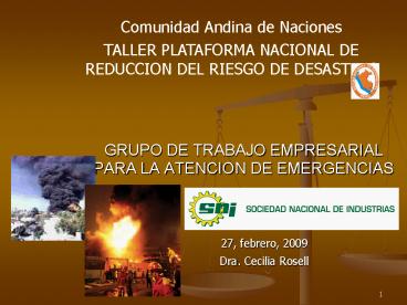 GRUPO DE TRABAJO EMPRESARIAL PARA LA ATENCION DE EMERGENCIAS