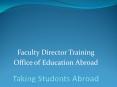 Taking Students Abroad PowerPoint PPT Presentation
