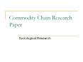 Commodity Chain Research Paper PowerPoint PPT Presentation