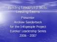 Building Leadership Skills: Leading Teams PowerPoint PPT Presentation