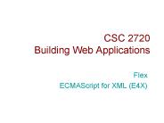 CSC 2720 Building Web Applications