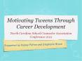 Motivating Tweens Through Career Development PowerPoint PPT Presentation
