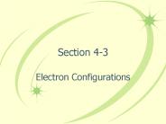 Electron Configurations