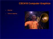 CSC418 Computer Graphics