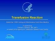 Transfusion Reaction