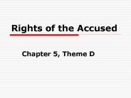 Rights of the Accused