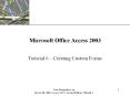 New Perspectives on Microsoft Office Access 2003, Second Edition- Tutorial 6 PowerPoint PPT Presentation