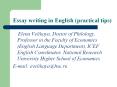Essay writing in English (practical tips) PowerPoint PPT Presentation