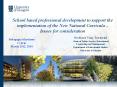 School based professional development to support the implementation of the New National Curricula  PowerPoint PPT Presentation