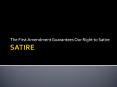 SATIRE PowerPoint PPT Presentation