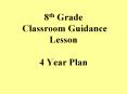 8th Grade Classroom Guidance Lesson 4 Year Plan PowerPoint PPT Presentation
