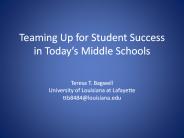 Teaming Up for Student Success in Today