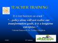 TEACHER TRAINING PowerPoint PPT Presentation