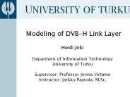 Modeling of DVB-H Link Layer