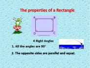 The properties of a Rectangle