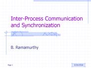 Inter-Process Communication and Synchronization