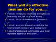 What will an effective resume do for you PowerPoint PPT Presentation