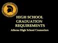 HIGH SCHOOL  GRADUATION   REQUIREMENTS   Athena High School Counselors PowerPoint PPT Presentation