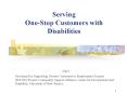 Serving One-Stop Customers with Disabilities PowerPoint PPT Presentation